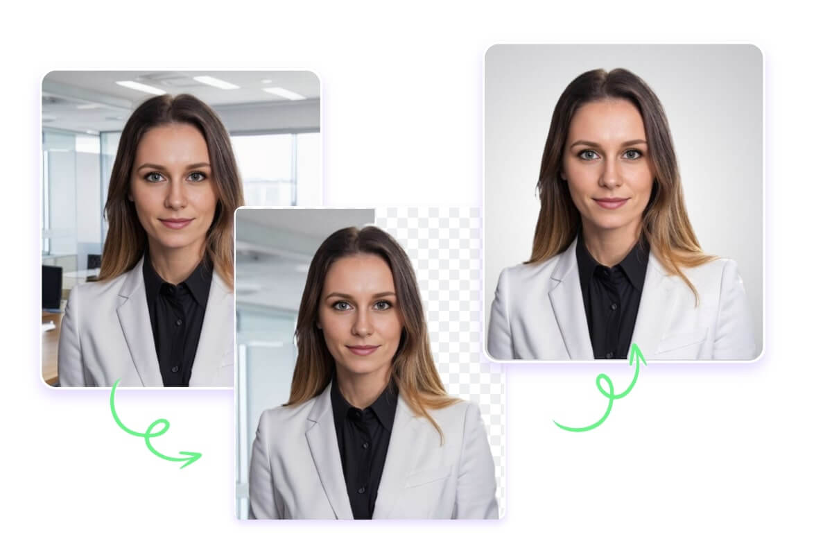 Customize the AI generated LinkedIn photo using Fotor