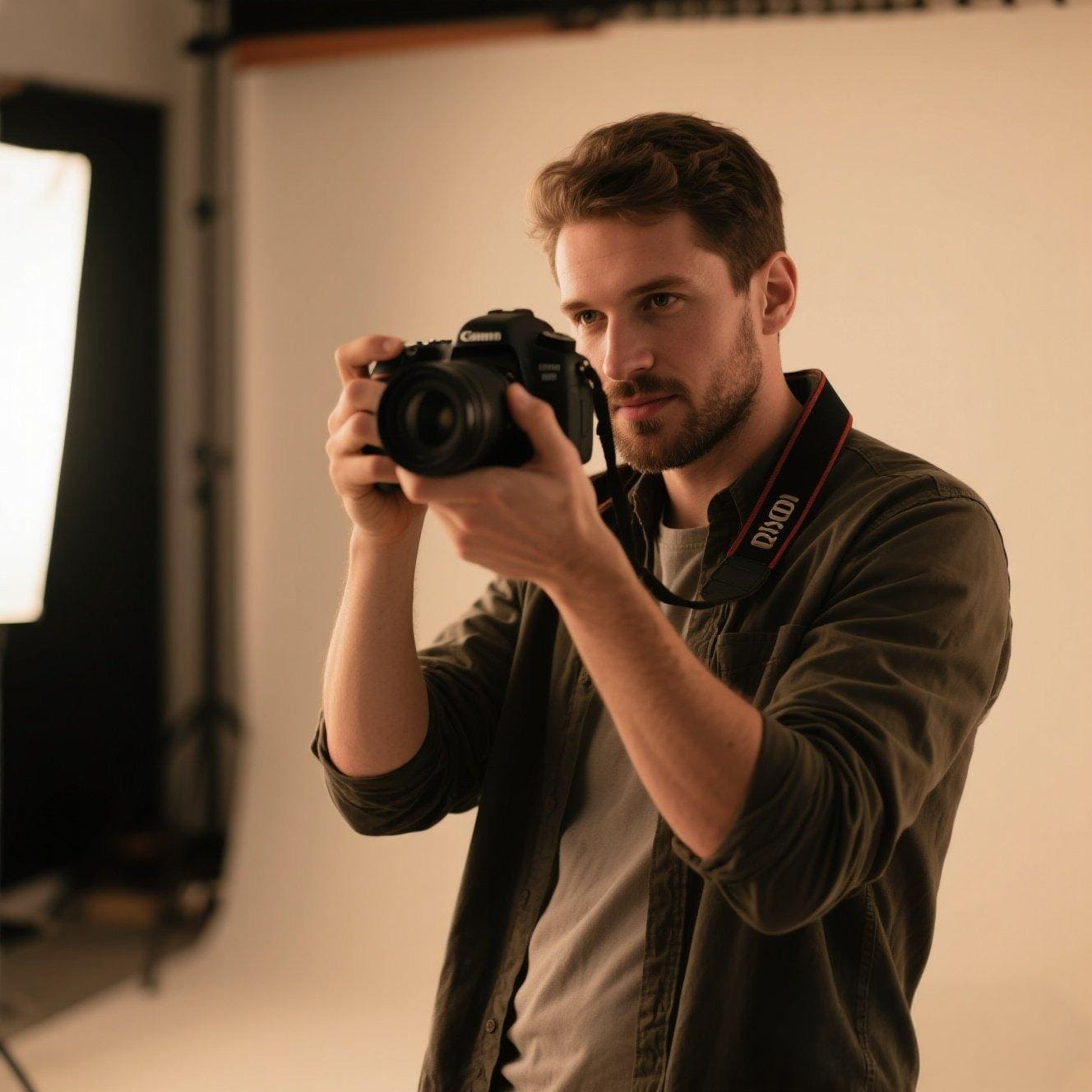 Scène de travail dun photographe professionnel qui sappelle Sébastien Bernard