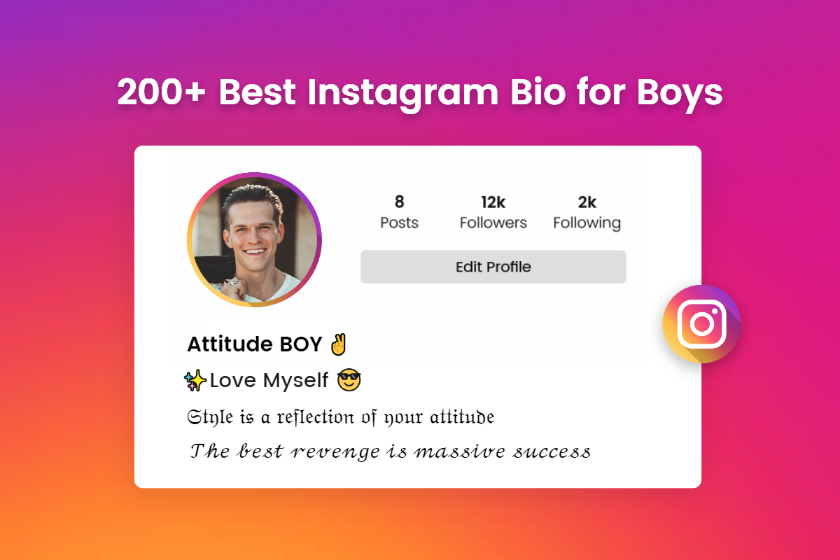 200 Best Instagram Bio For Boys VIP Attitude Cool Stylish And 