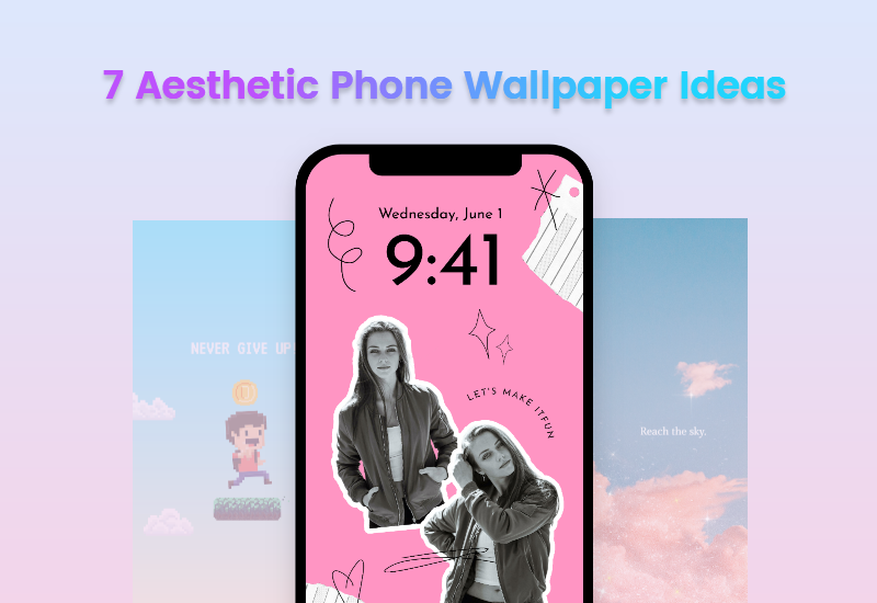 Page 20 - Free and customizable cute pink wallpaper templates