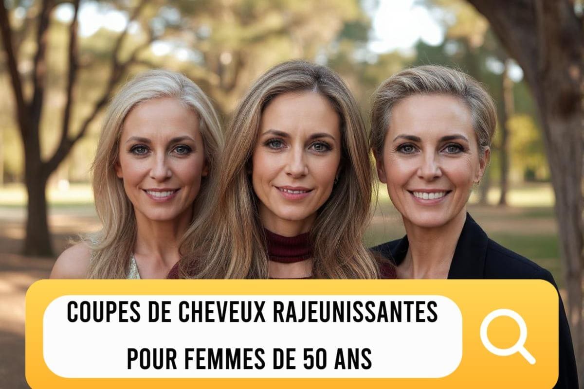 Bannière du blog des coupes de cheveux rajeunissantes pour femmes de 50 ans