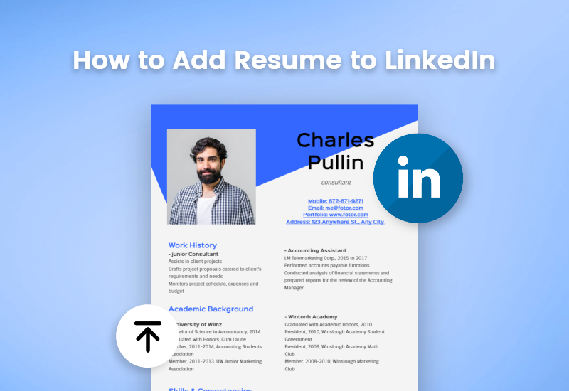 how to get the resume from linkedin