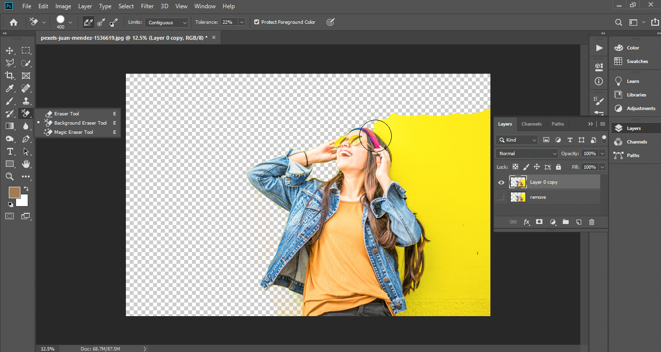 How to Remove Background from Hair in Photoshop