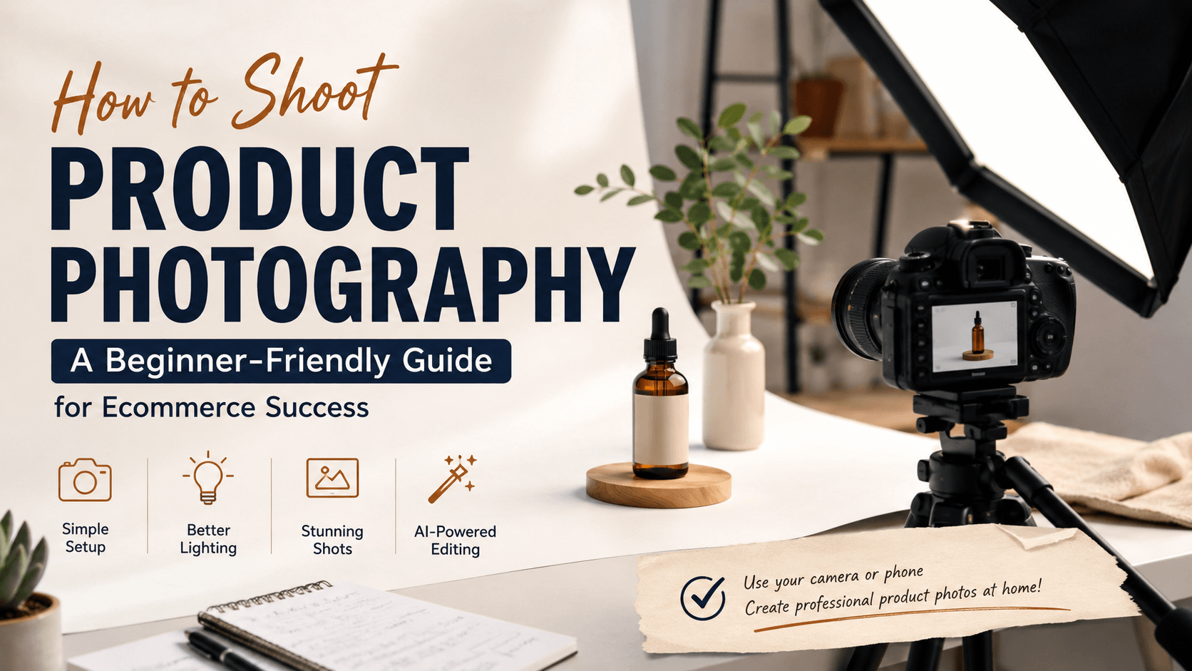 How to shoot product photography