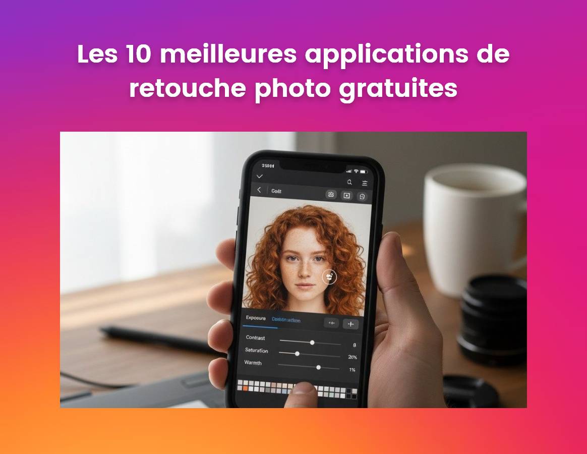 Image bannière du blog concernant les dix meilleures applications de retouche photo gratuites