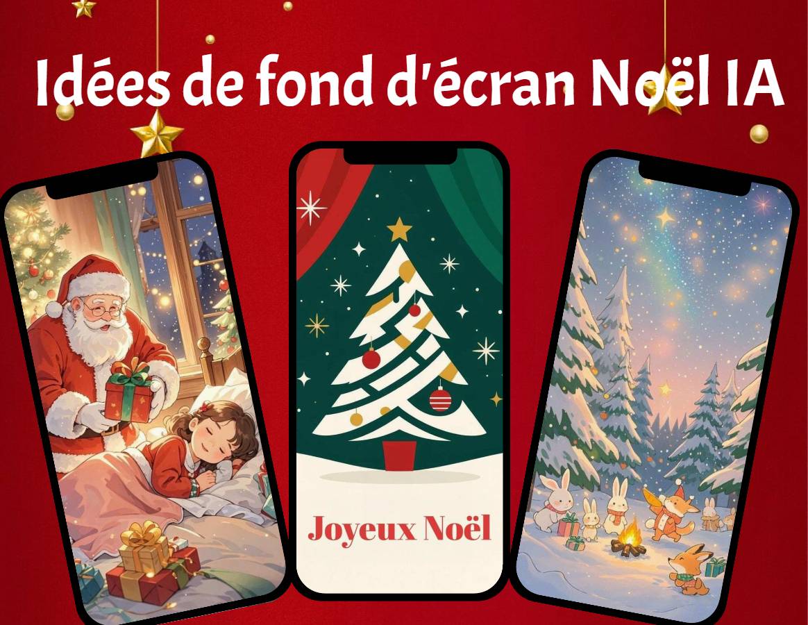 Images bannière du blog 20 idées de fond décran Noël IA