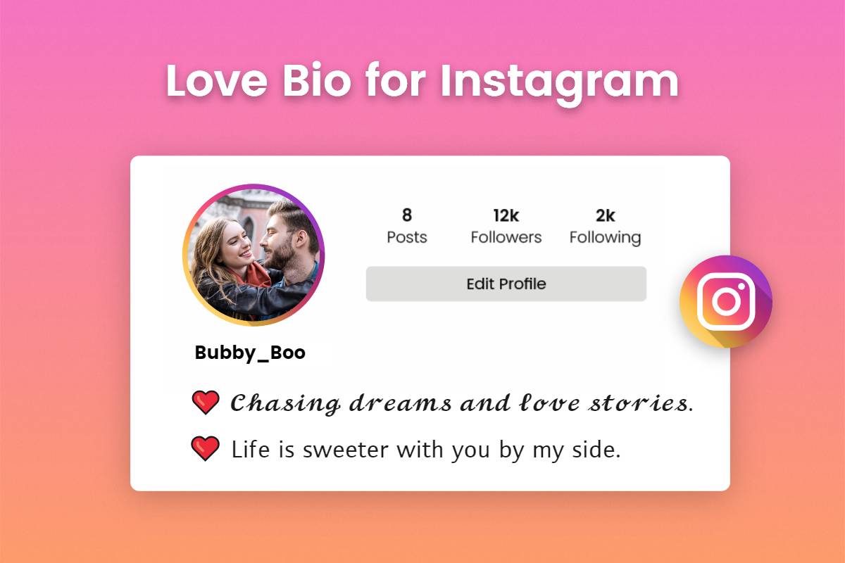 ❤️200+ Love Bio for Instagram: Best, Romantic, Heart Touching Love Bios |  Fotor