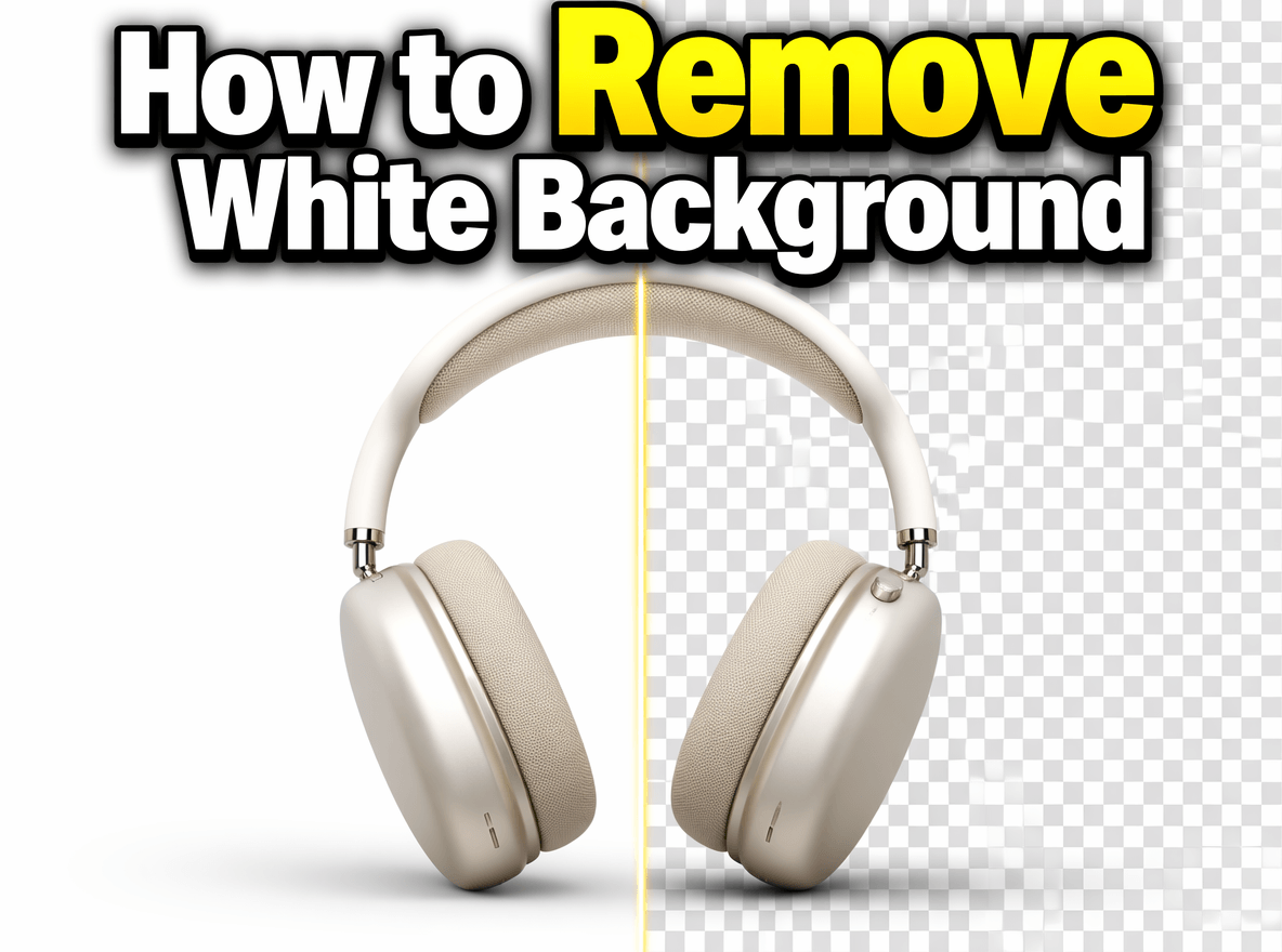 A blog header image about how to remove white background from images