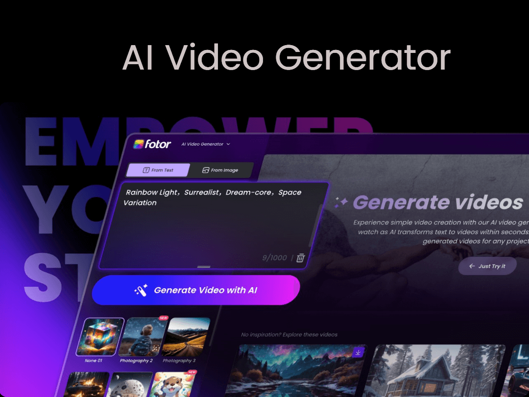 Ai video generator product update
