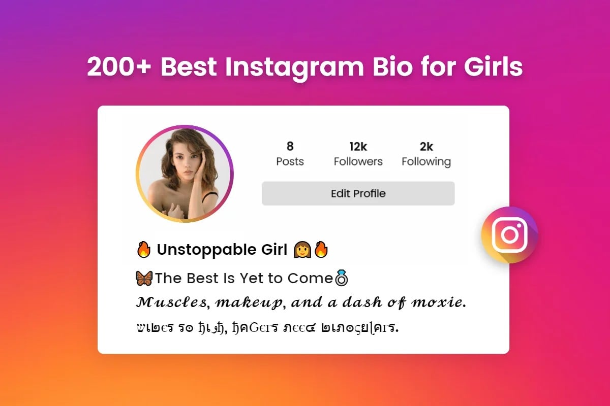 Best Instagram bio for girls