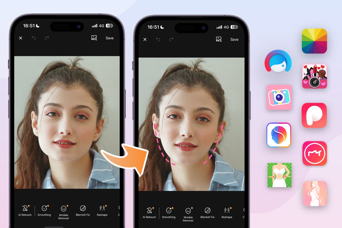 Face slimming apps