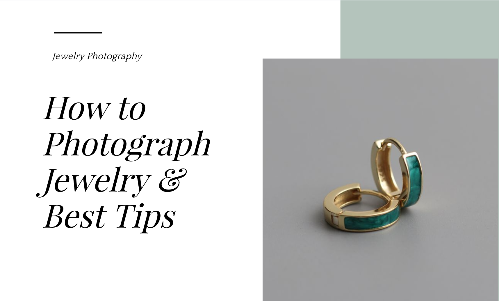 Jewelry Photography: How to Photograph Jewelry & Best Tips | Fotor