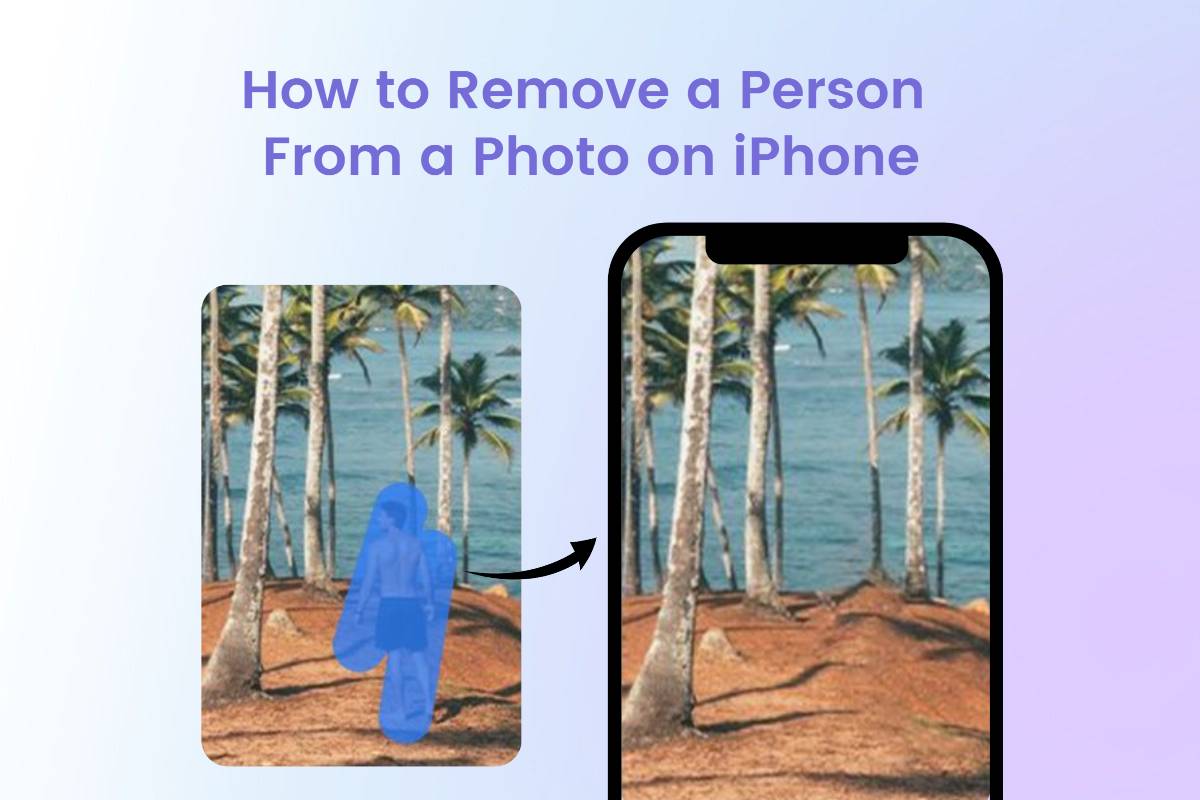 Can I remove a person from a picture with Iphone?