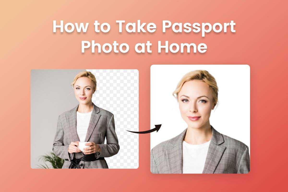 How To Take Paasport Photo At Home And Add White Background Color To A Female Image 
