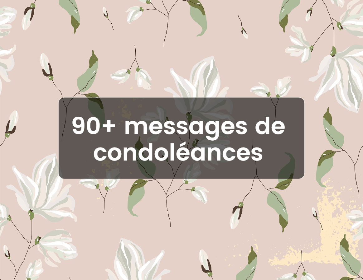 Messages de condoléances touchantes