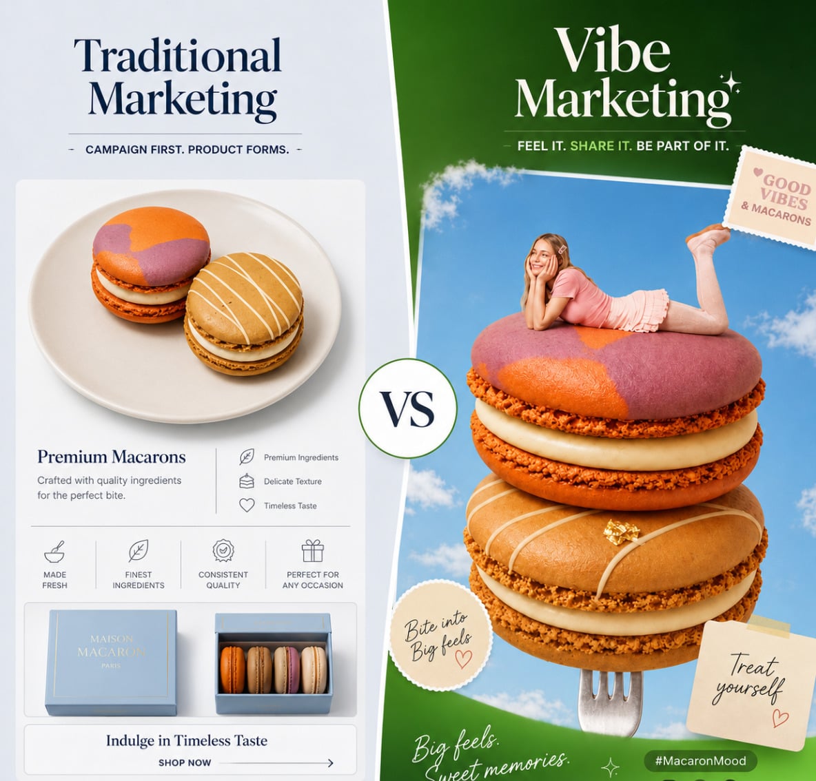 The banner image of a blog on vibe marketing