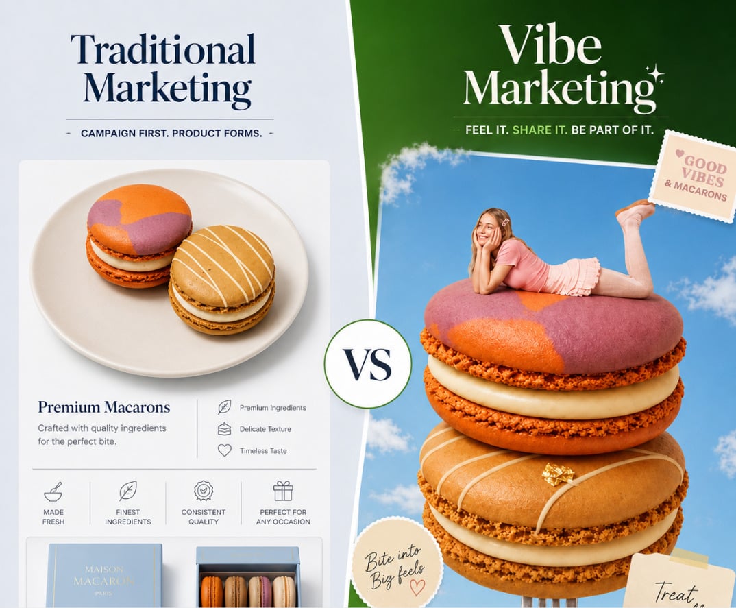 The banner image of a blog on vibe marketing