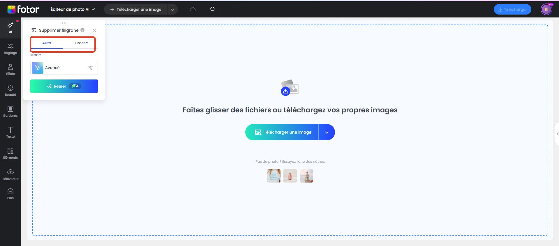 étape 1 importer une image pour commencer à supprimer le texte d'une image