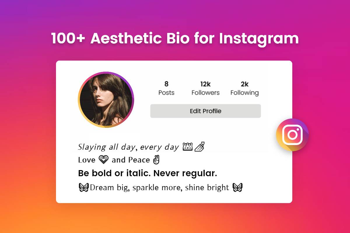 100+ Aesthetic Bio for Instagram