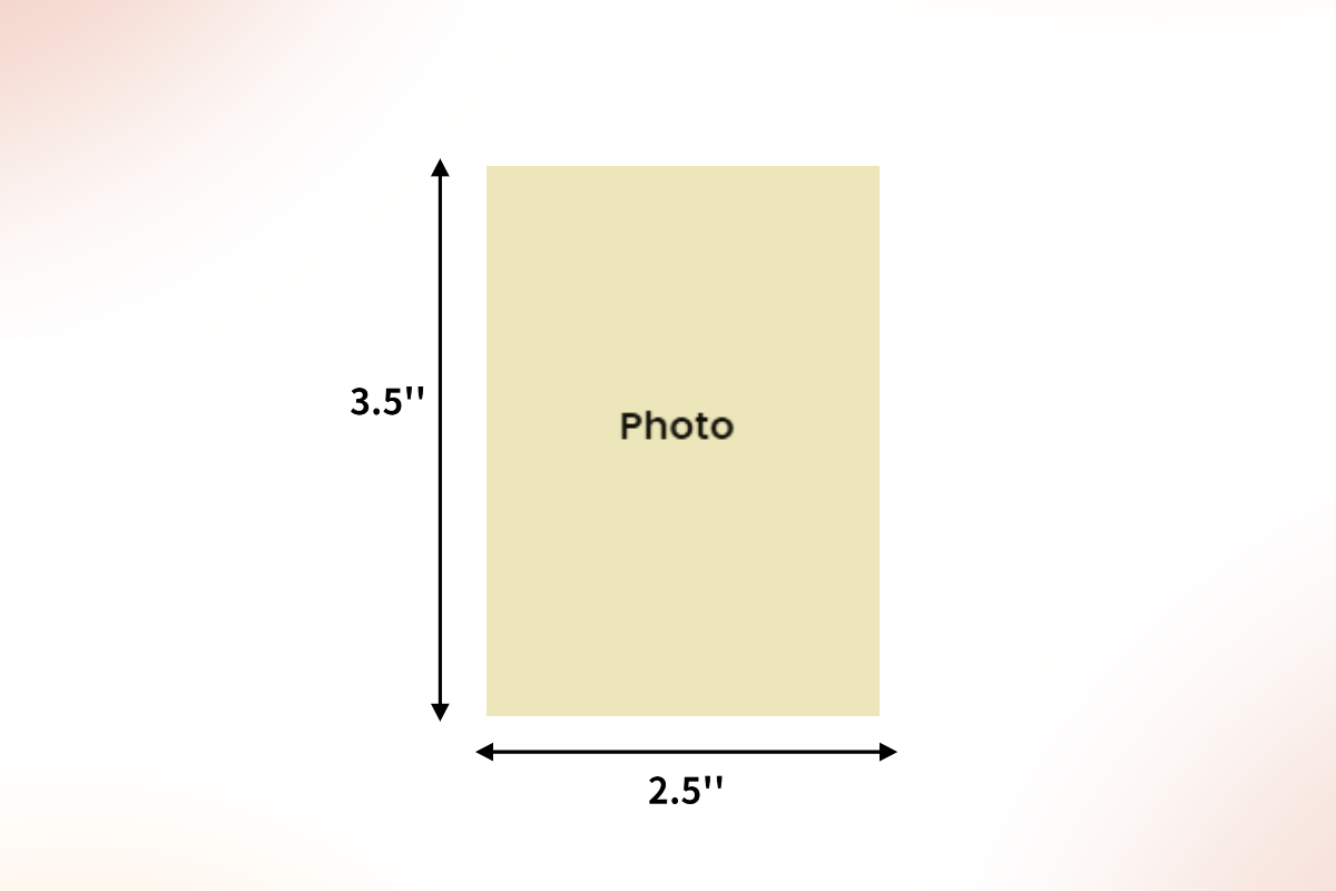 2.5x3.5 inches wallet photo size