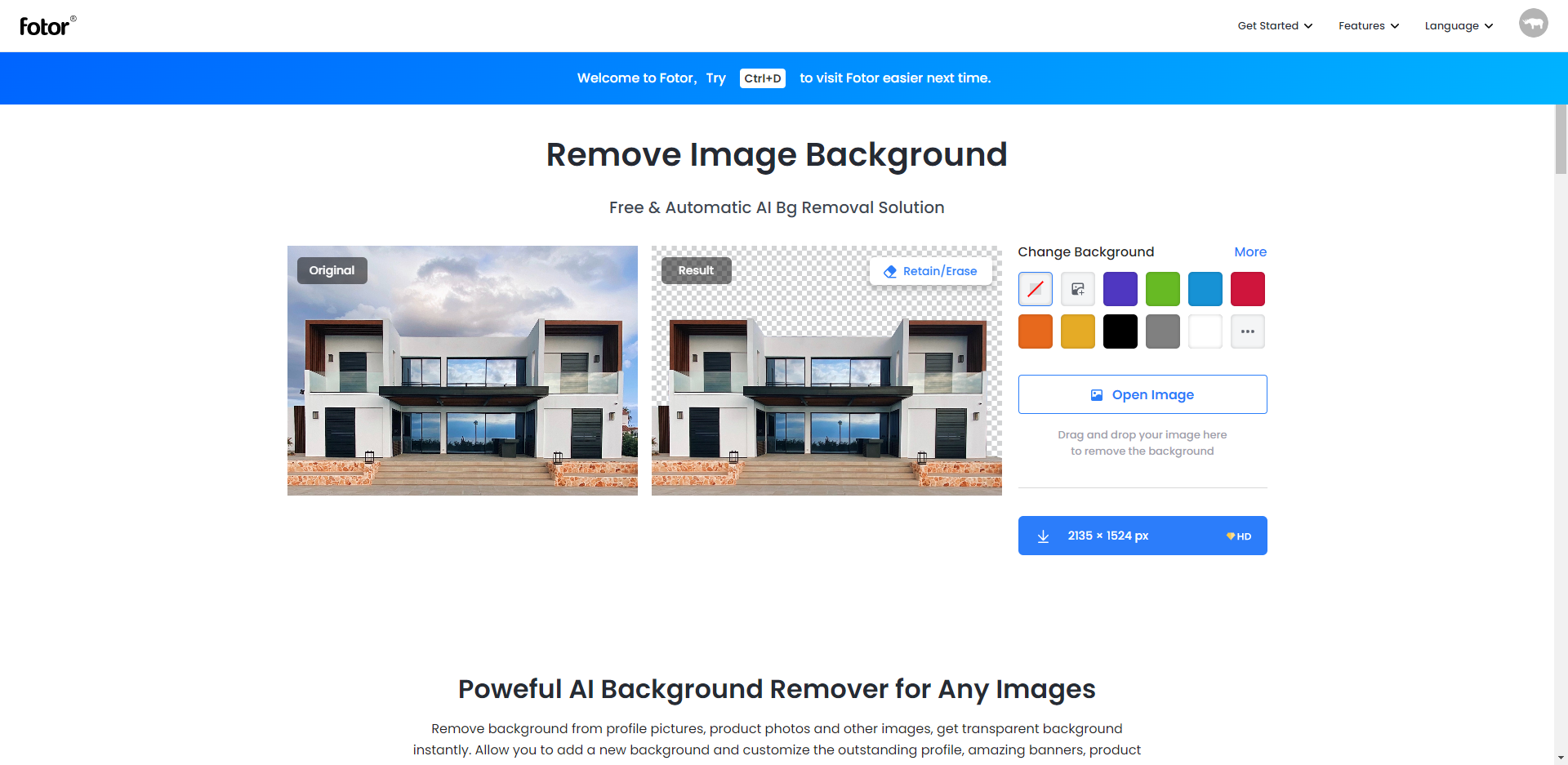 how to remove background from real estate photo with AI background remover