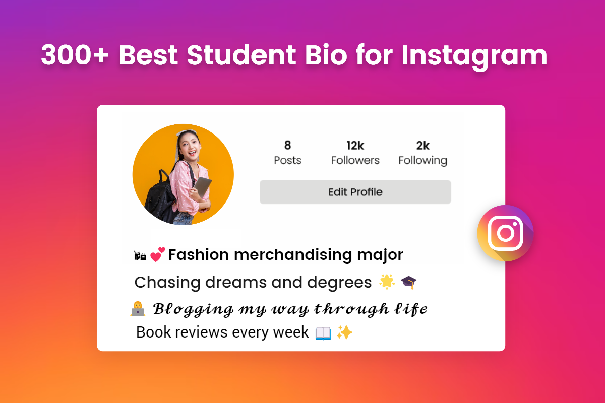 300 student bio for instagram