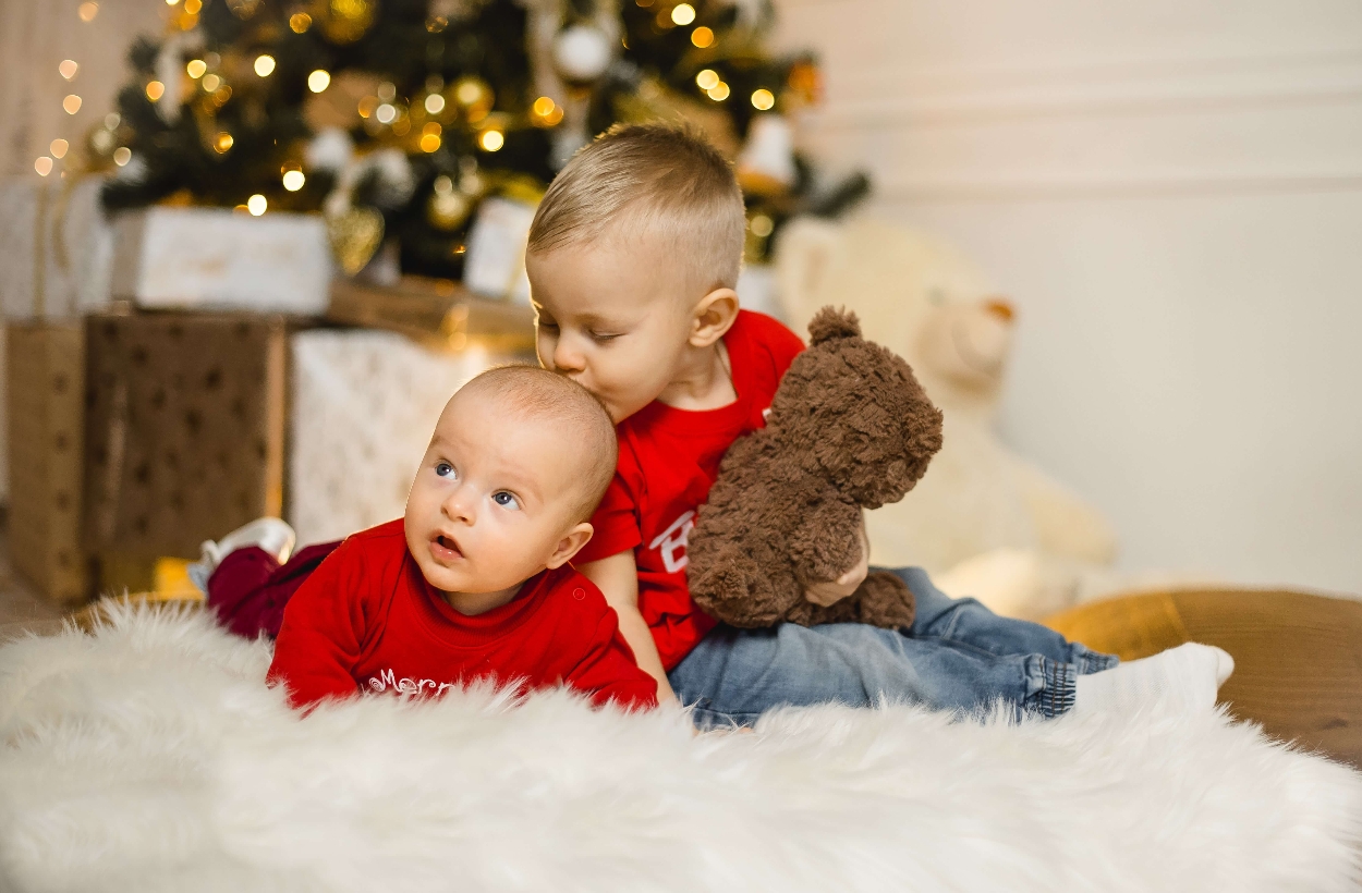 A pair of adorable brothers