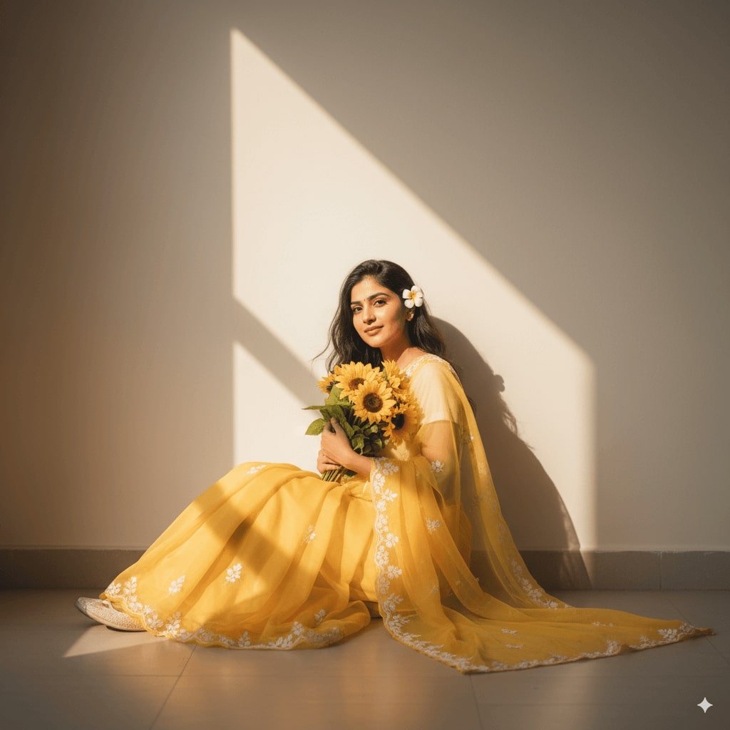 AI saree generated image