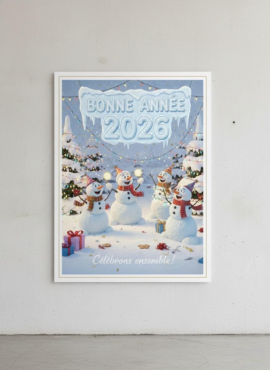 Affiche bonne année 2026