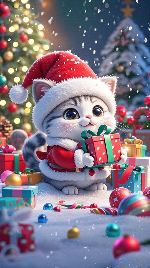 Animal cartoon de Noël