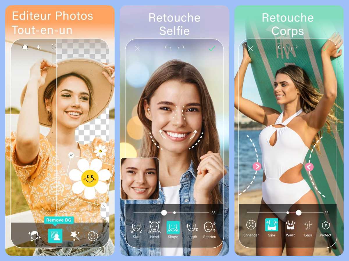 Application gratuite retouche photo de YouCam Perfect