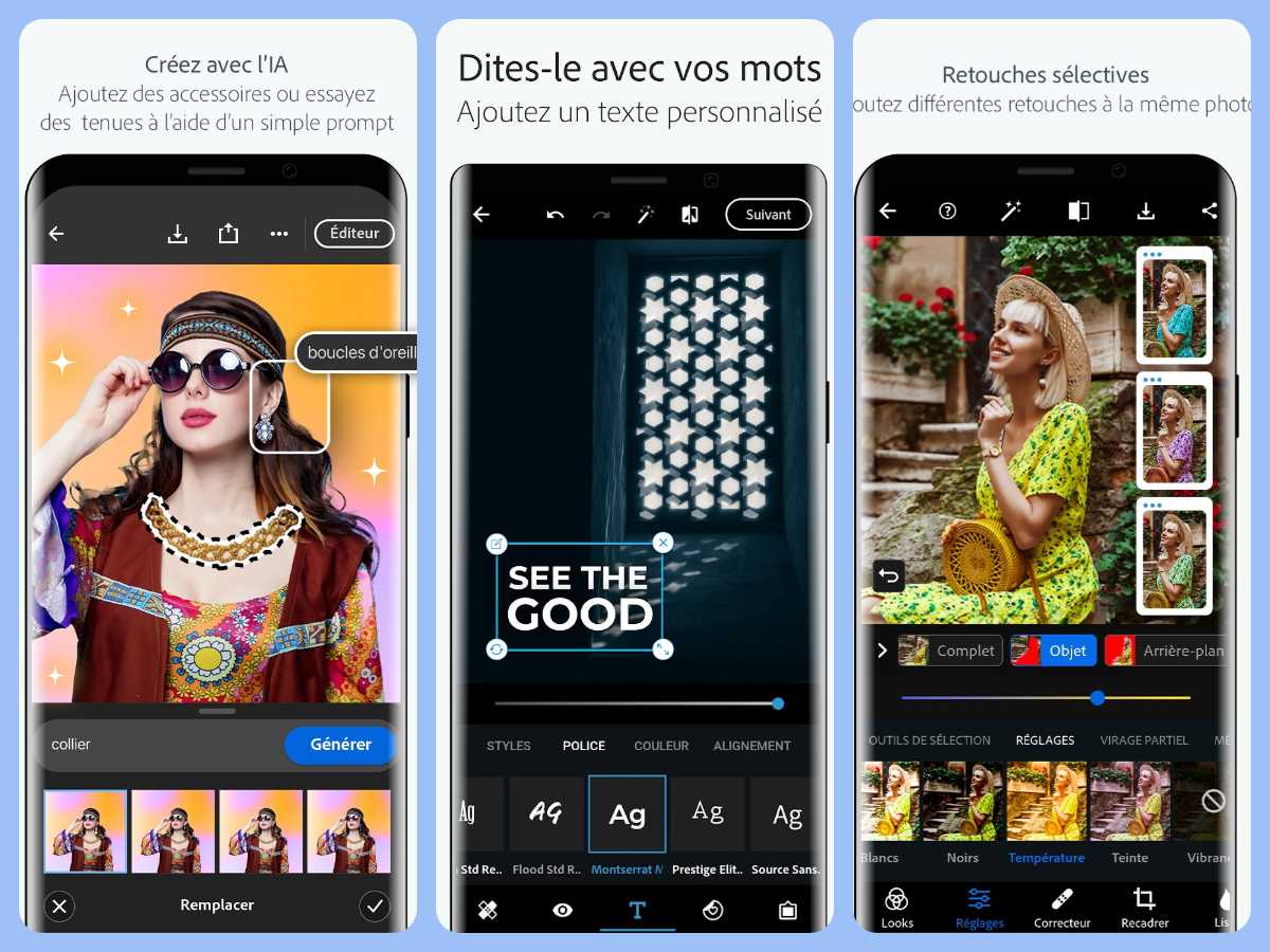 Application pour modifier les photos gratuite de Photoshop Express