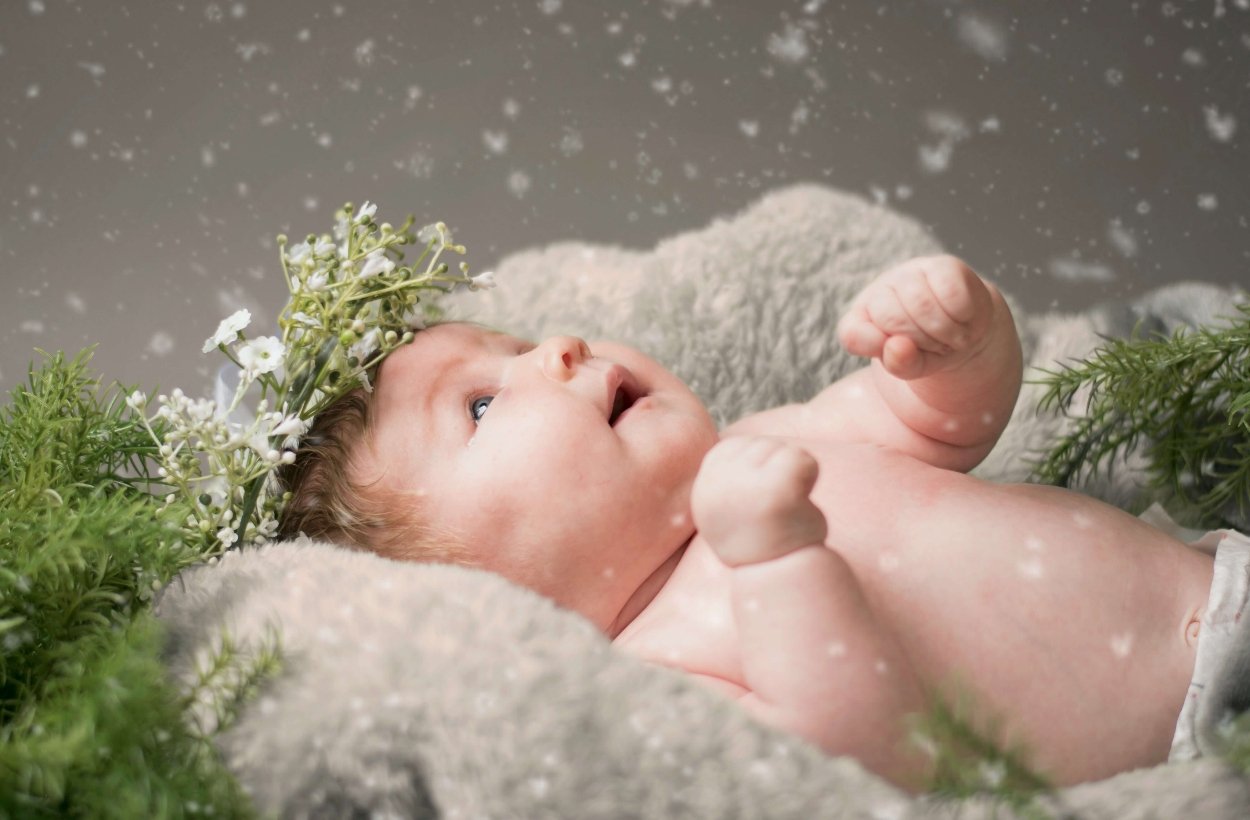 Baby's Christmas photo