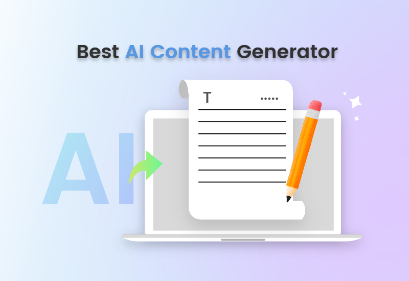 Best AI content generator banner