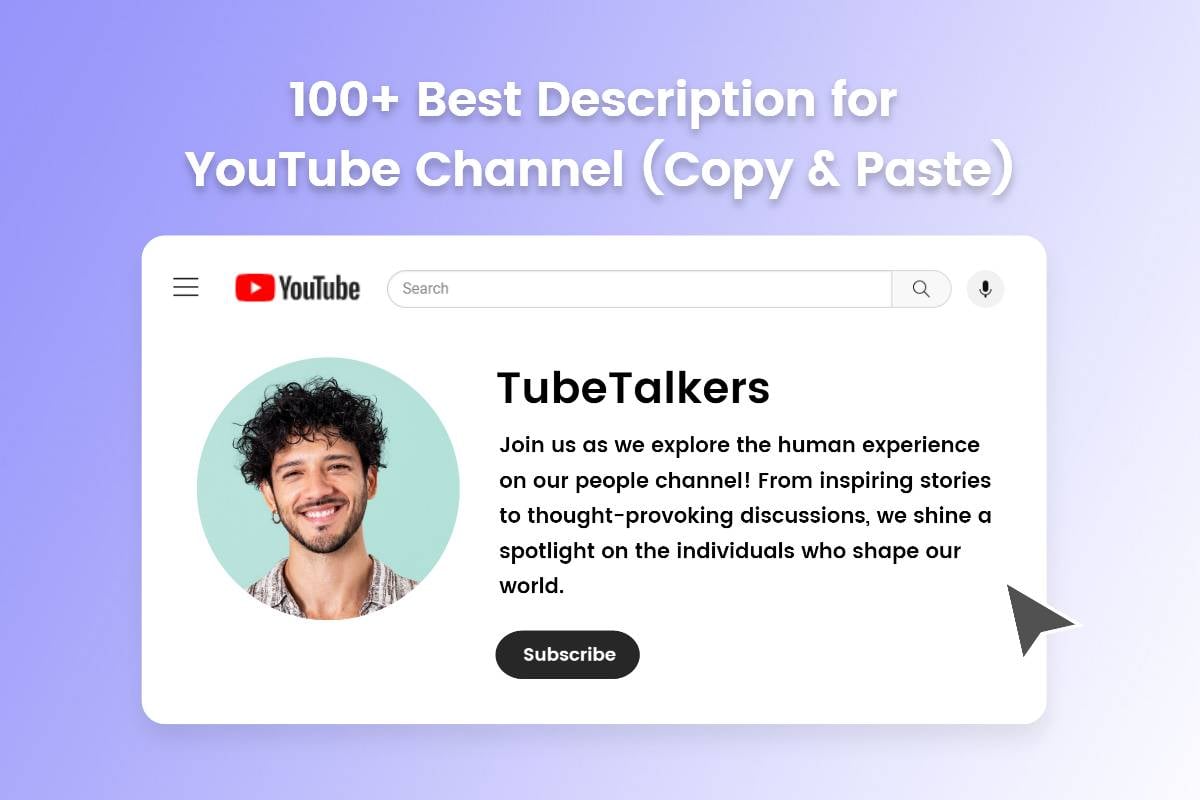 best description for youtube channels