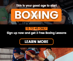 black boxing lesson ads template
