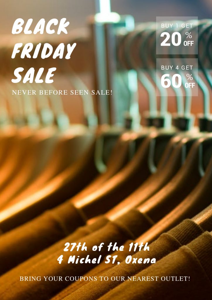 Black Friday Sale poster from Fotor