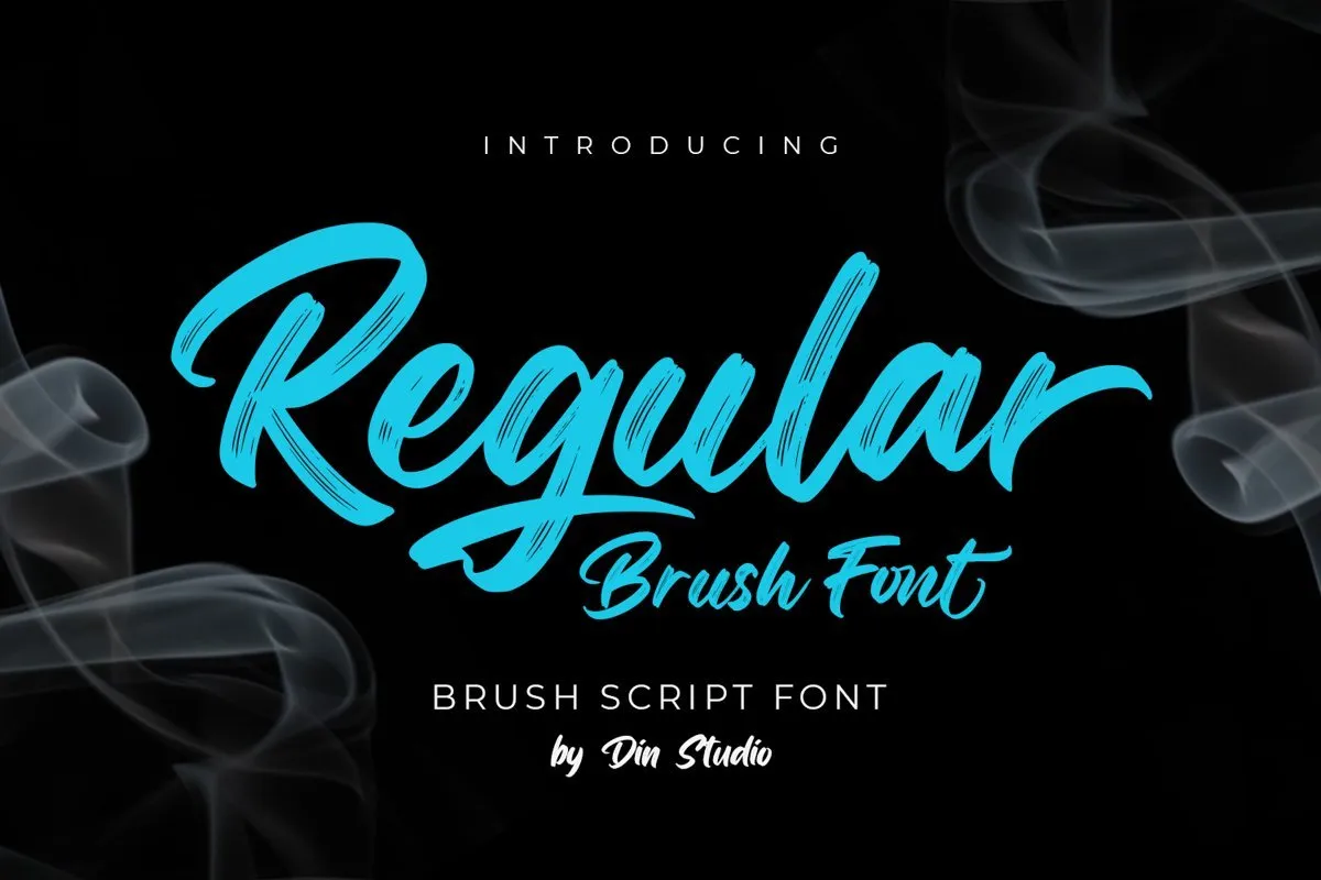 Blue Brush Script Font