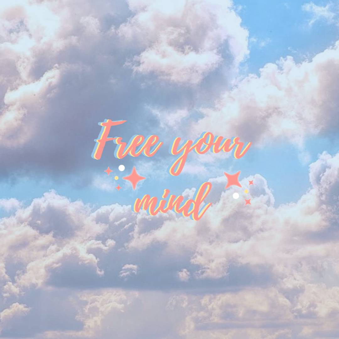 blue sky quote instagram post template