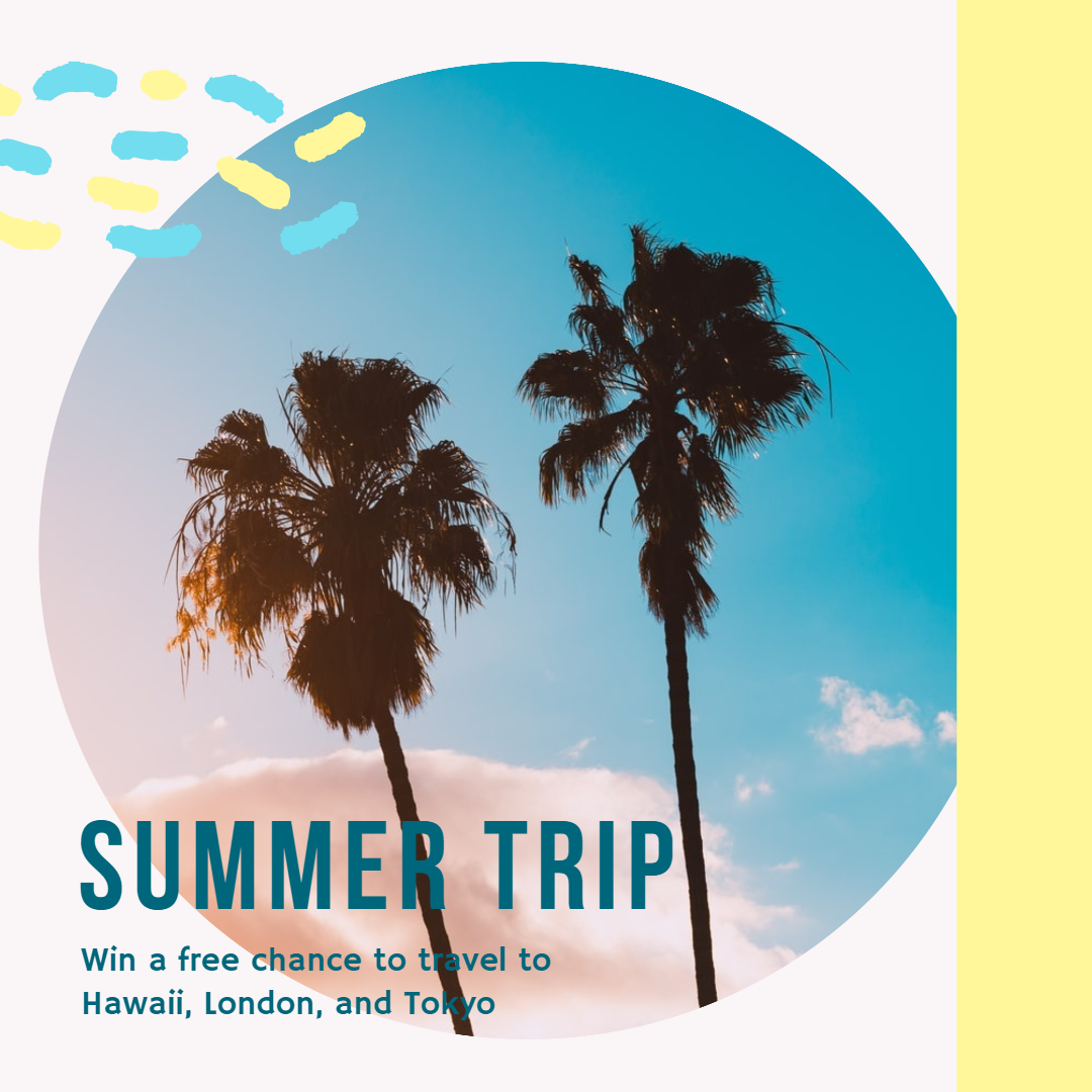 a summer trip post with cocoanuts