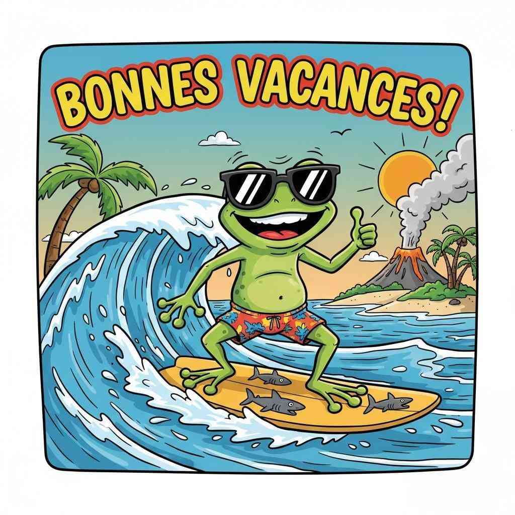 Bonnes vacances avec humour