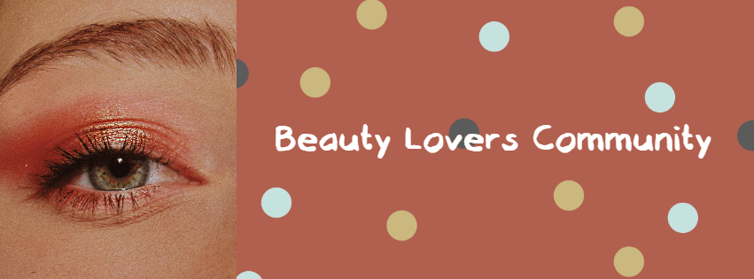 Brown Dot Beauty Lover's Community Facebook Cover Template