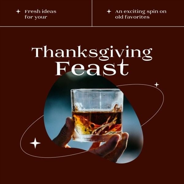 Brown Drink Thanksgiving Drink Feast