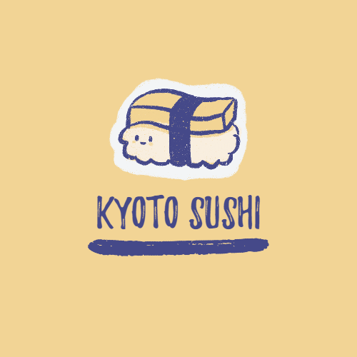 Cartoon sushi logo