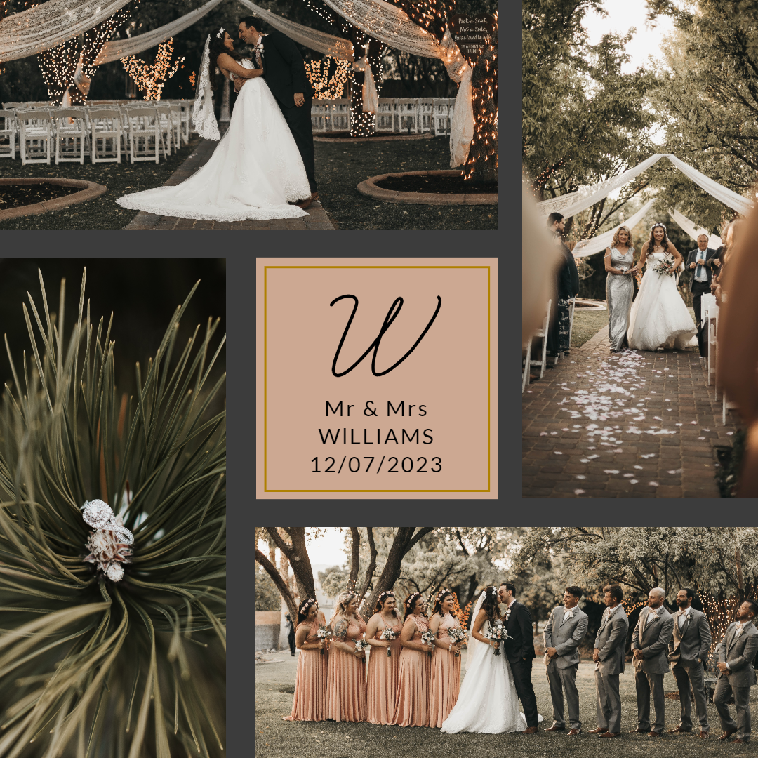 a classic wedding instagram post template