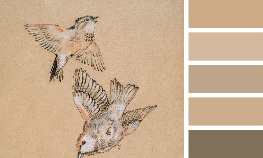 Color palette taken from a Chinese painting