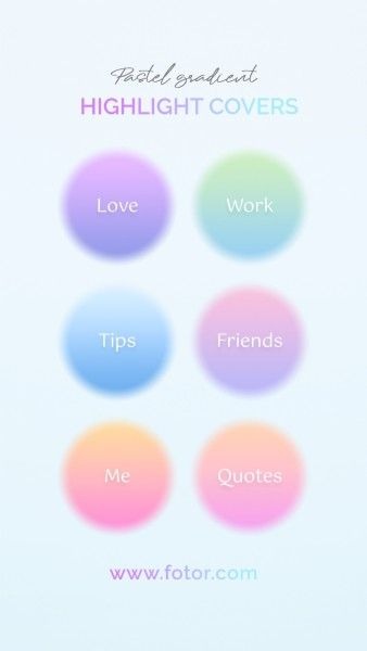 Colorful Gradient Shapes Instagram Highlight Cover
