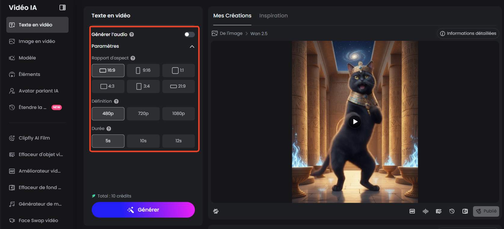 Comment créer votre vidéo IA humour avec le générateur de vidéo IA de Fotor 3