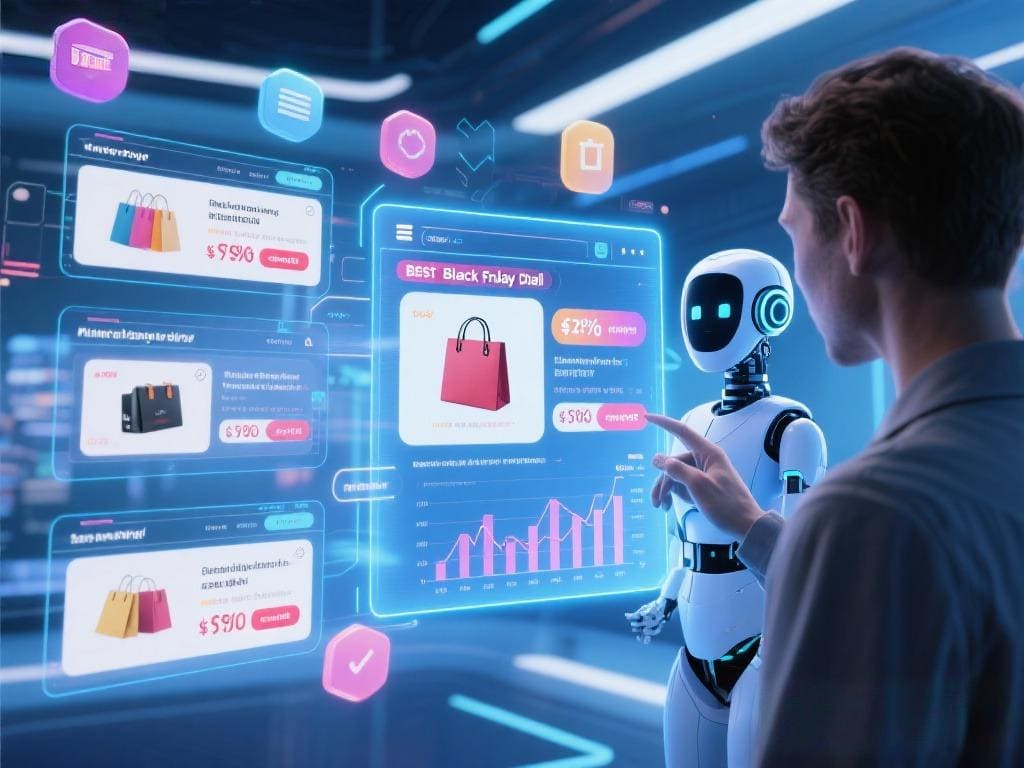 Comparaison de prix du même produit grâce à l'IA pendant le vendredi noir