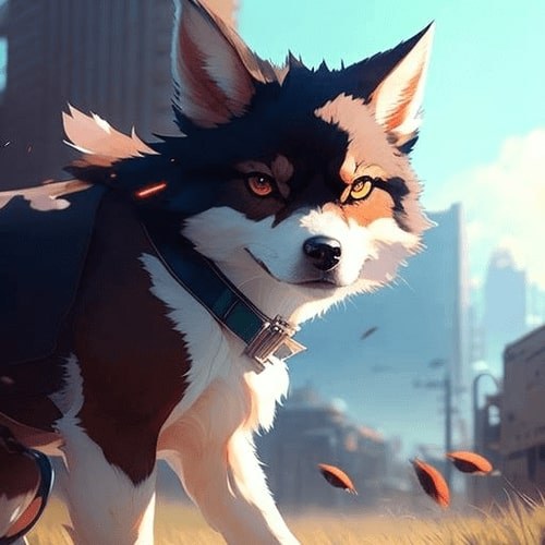 Cool Dog Anime Discord PFP